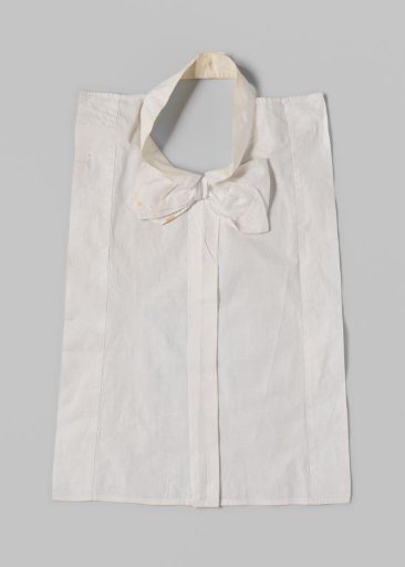 White Batiste Bonnet, Worn with a Professor's Gown
