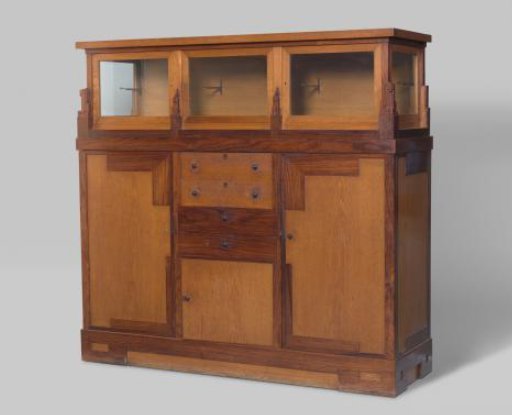 Cabinet of oak and rosewood