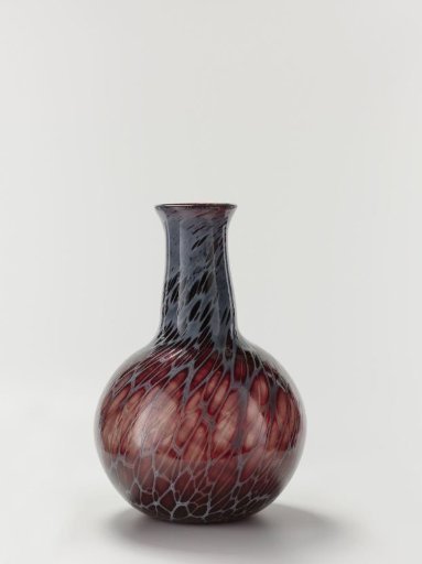 Vase with Ox-blood Red and White Überfang