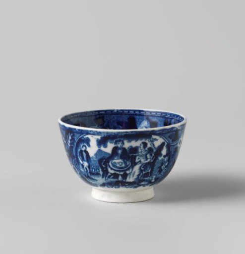 Head without an ear, with a tea-drinking couple and shepherd