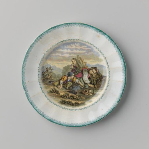 Board, with a man lying down and two children