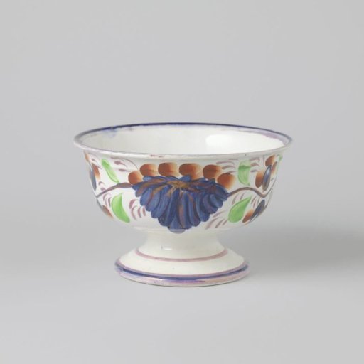 Bowl with boerenbont decoration