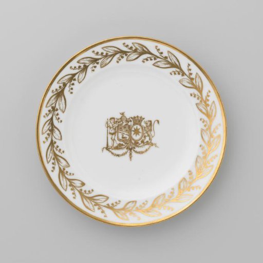Plate with the Coat of Arms of Hendrik Peter Godfried Quack and Isabella Gertraud von Carnap