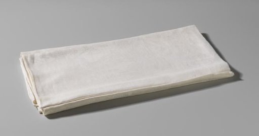 Tablecloth of linen damask with the Accusation of Susanna, Daniel 13.