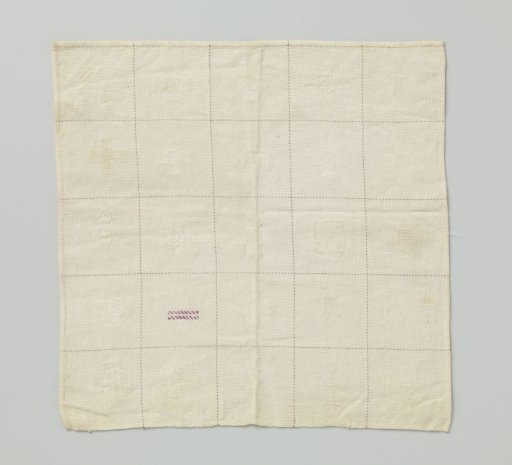 Patch of cotton on linen
