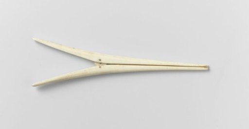 Polished bone glove stretcher