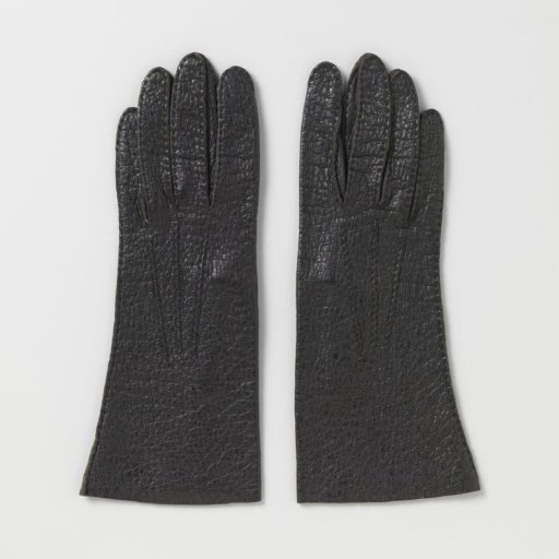 Glove of black leather