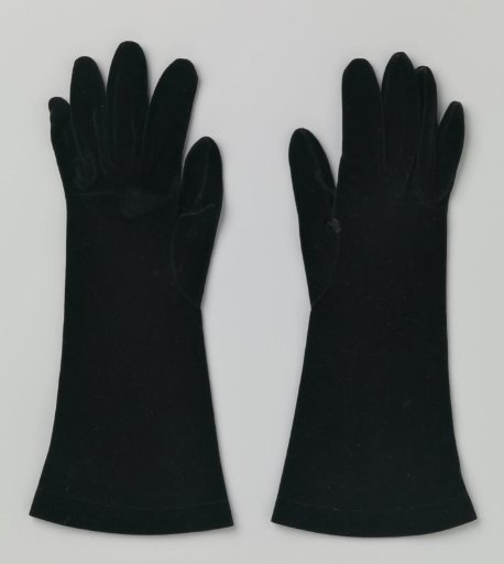 Glove of black velvet