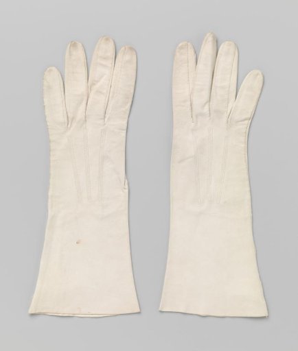 Glove of Grey and Beige Chamois Leather