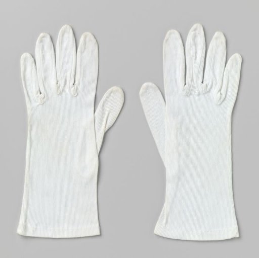 Glove of White Cotton