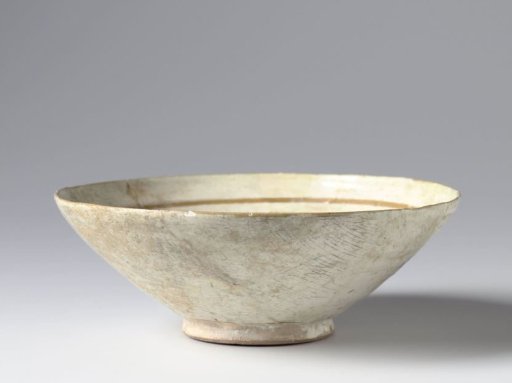 Bowl with a scroll border