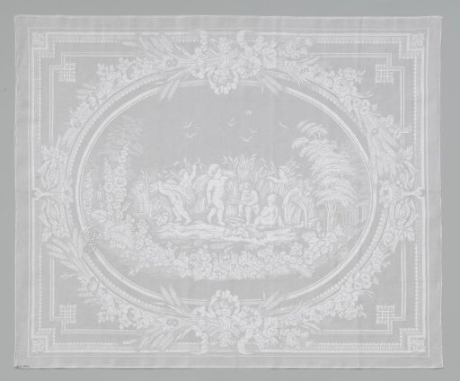 Linen damask napkin