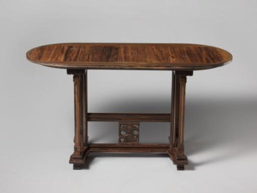 Table of Coromandel Wood, Inlaid with Tin Borders
