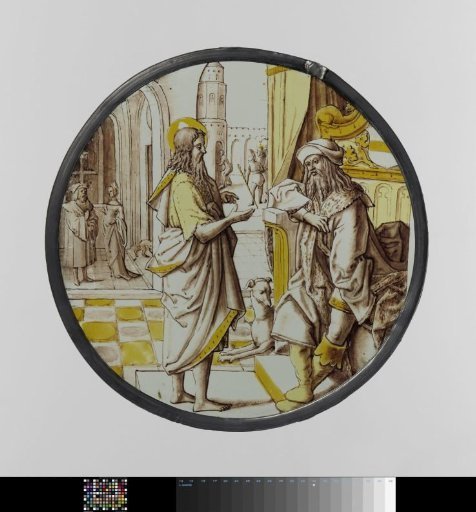 Pane with John the Baptist Before Herod