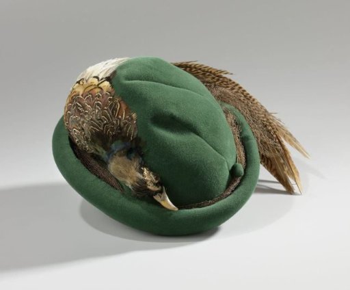 Hat with a Pheasant Decoration