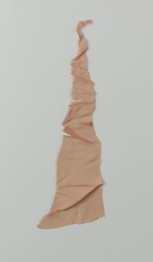 Fragment of orange silk fabric