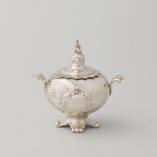 Sugar Bowl with Chasing and Engraving in the Louis XV Style