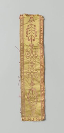 Fragment of silk fabric from a chair upholstery.
