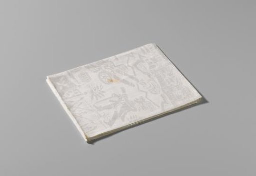 Napkin with the Conquest of Cities in the Southern Netherlands by John Churchill, Duke of Marlborough