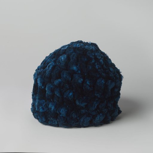 Cap of Blue Chenille, Pointed Model