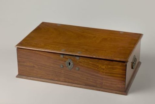 Writing box with silver mounts