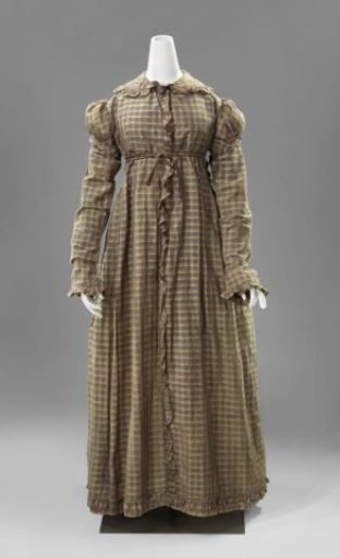 Gown with a pleated back panel