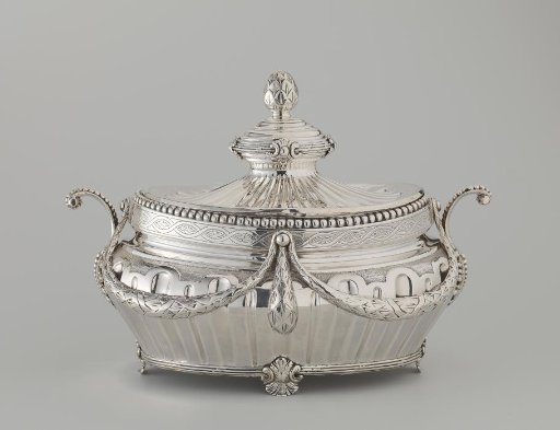 A Large (A) and Two Small (B and C) Oval Terrines in the Louis XVI Style