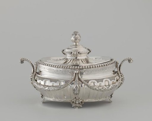 Inner Bowl of a Small (B and C) Oval Terrine in the Louis XVI Style