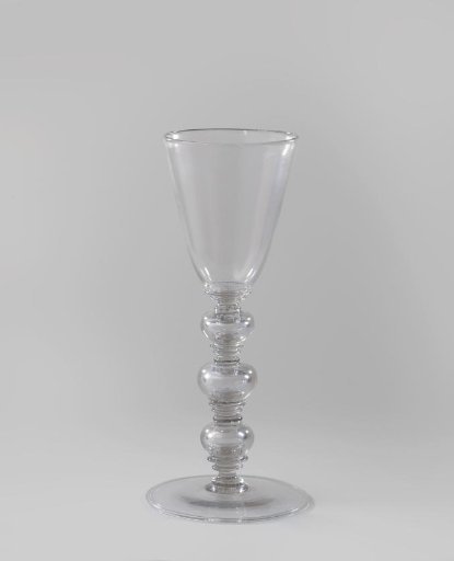 Bowl with three hollow balusters