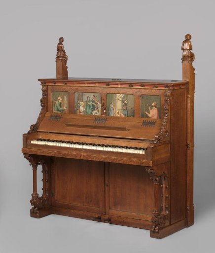Music Cabinet and Piano with a Relic of St Cecilia