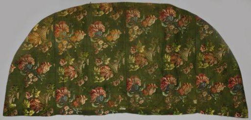 Fragment of woven Gros de Tours, possibly the upper part of a cope