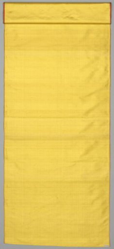 Silk warp with a narrow orange selvage