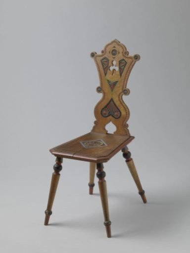 Chair with carved decoration