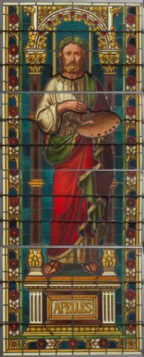 Window with a representation of Apelles