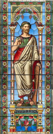 Window with a representation of Apelles