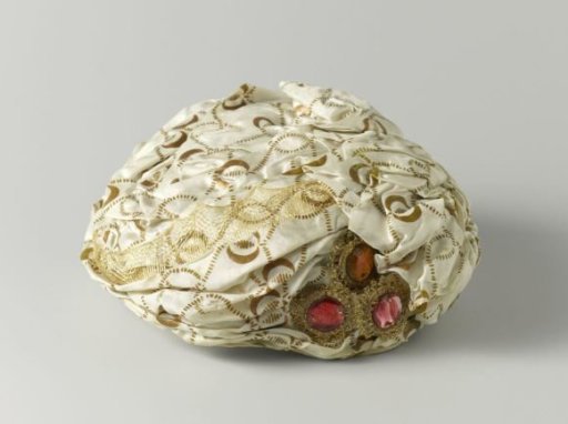 Printed silk turban from a Persian masquerade costume