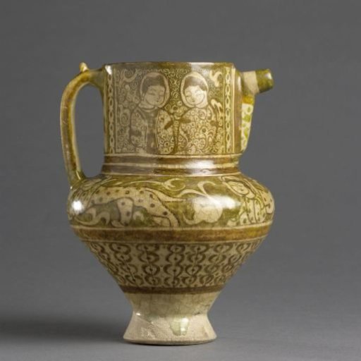 Ewer with figures and animals