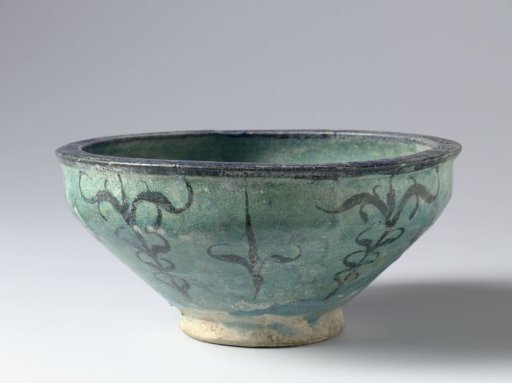Bowl with stylized petal motifs
