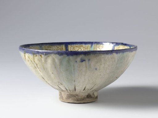 Bowl with twelve panels with floral scrolls