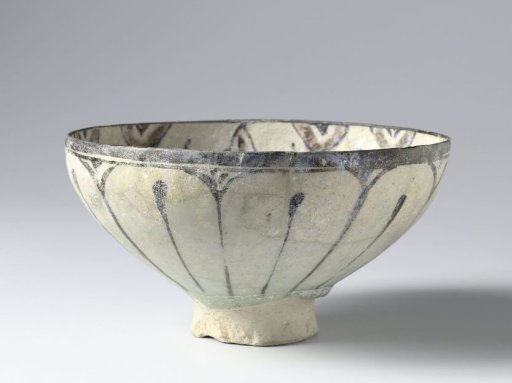 Bowl with stylized flowers and scrolls