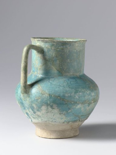 Ovoid pitcher with a wide neck