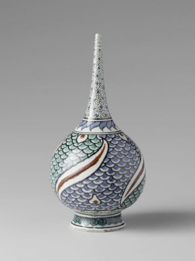 Bottle with a scale-motif