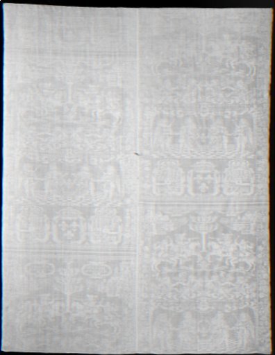 Napkin with an allegorical representation of an Alliance between Louis XIV and Philip V