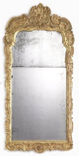 Mirror of gilded lime wood