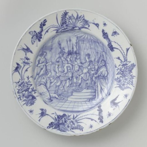 Dish Painted with the Judgment of King Solomon