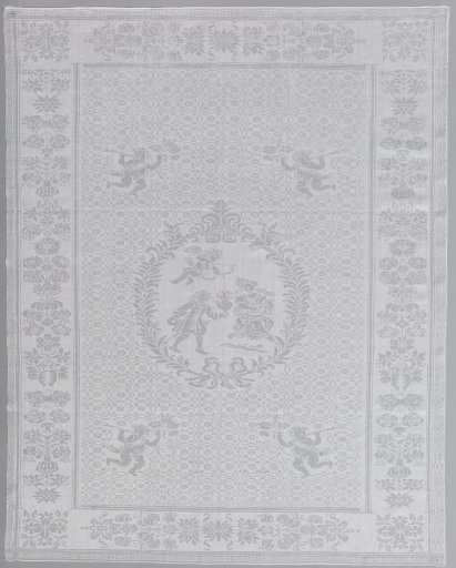 Napkin with a gallant scene