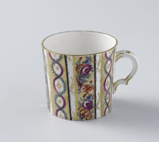 Cup with vertical borders