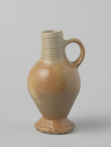 Jug with a ribbed neck