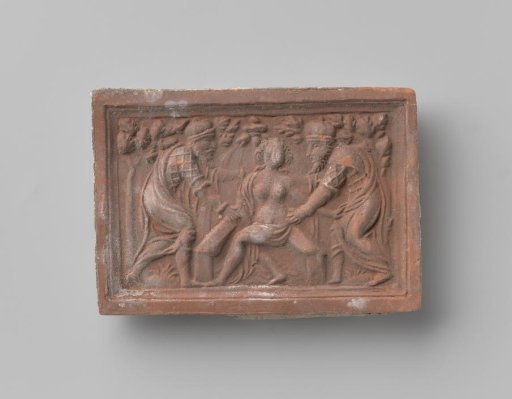Fireplace with a Depiction of Bathing Susanna Being Approached by the Two Elders