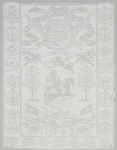 Napkin Woven to Commemorate the Accession of Archduke Charles of Austria as Emperor of the Holy Roman Empire in 1711